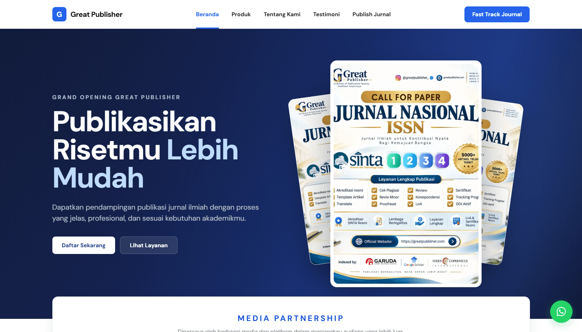 Great Publisher Website