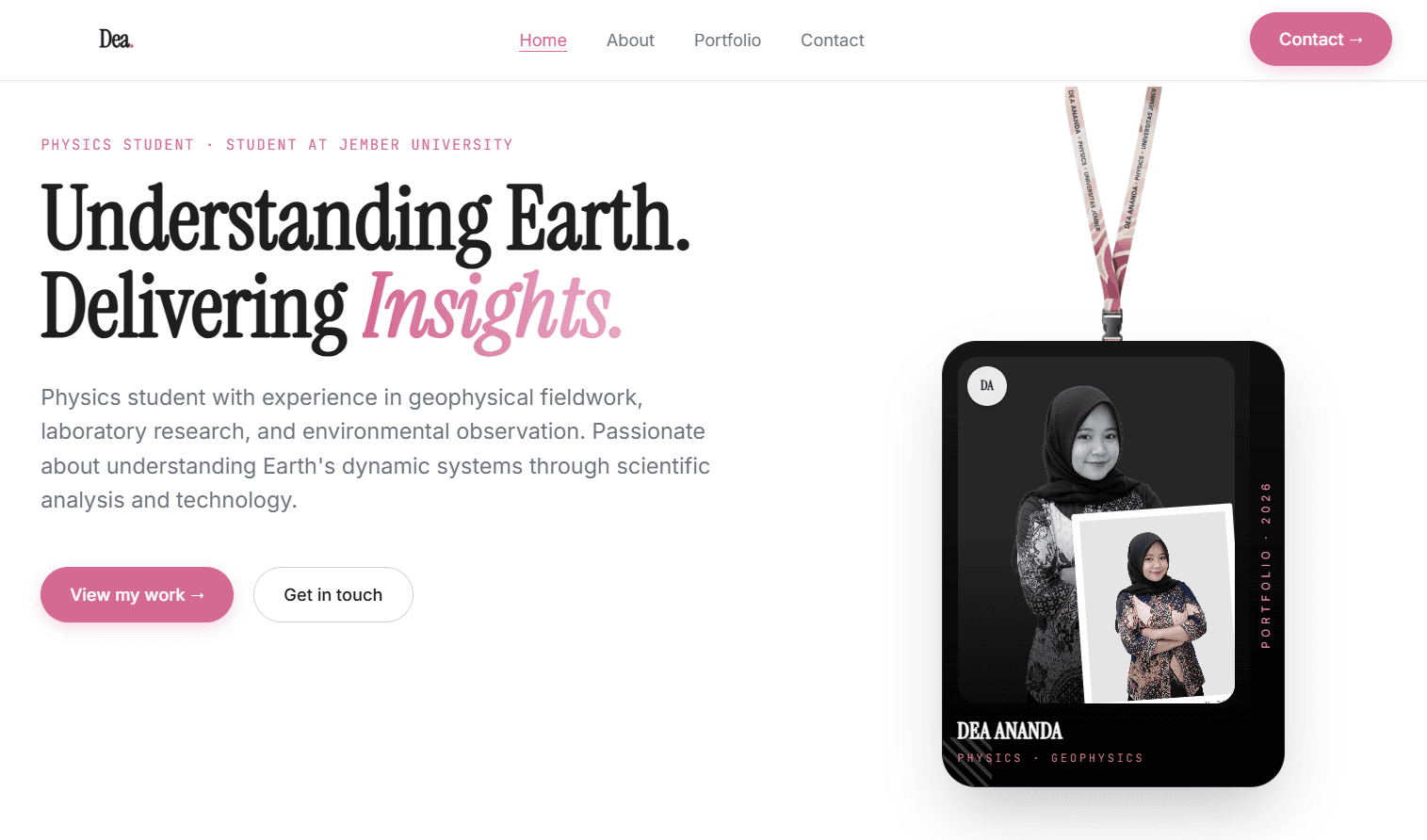 Geophysics Personal Portfolio